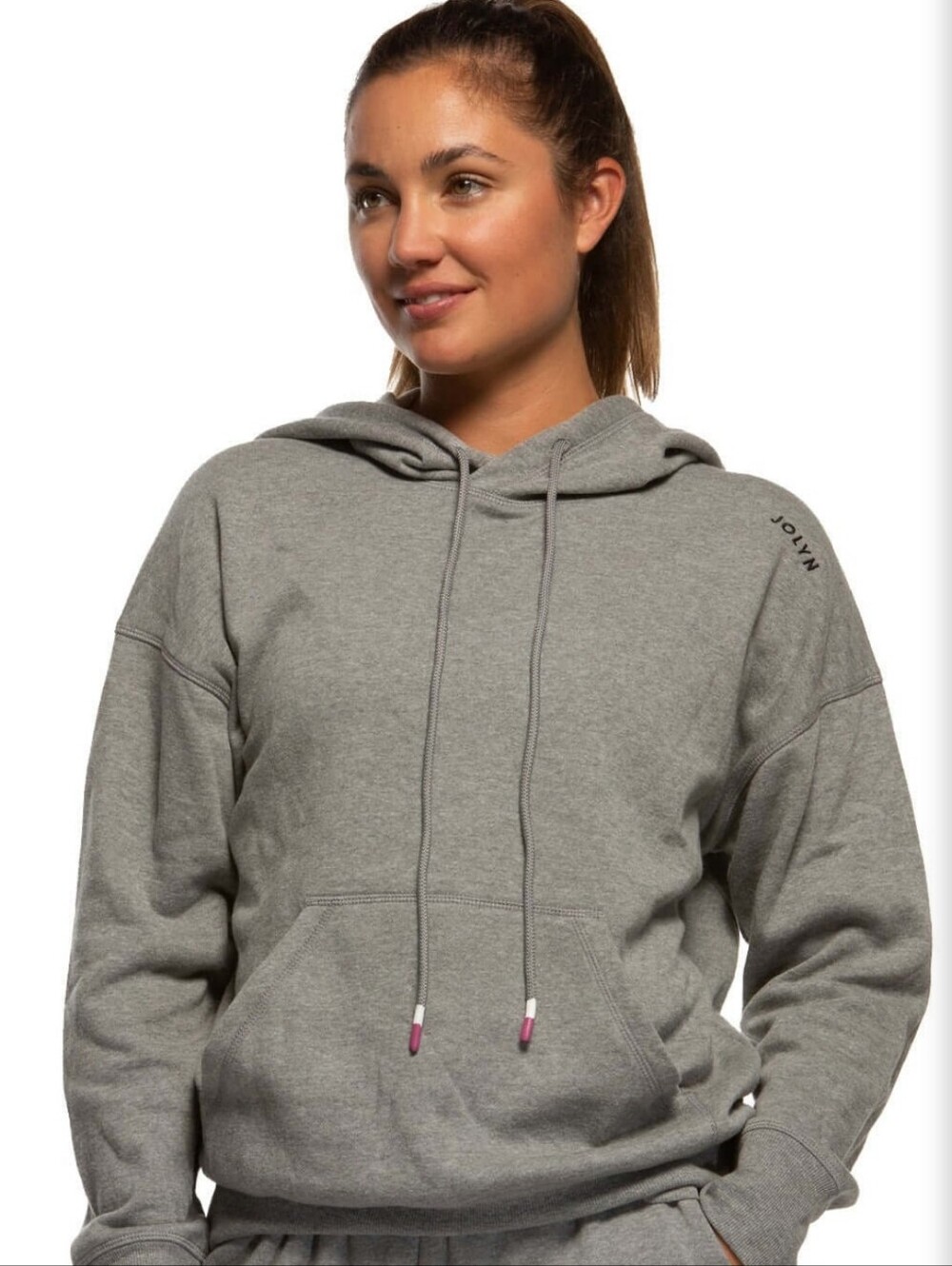 Jolyn Clothing Heather Gray Women's Pullover Hoodie